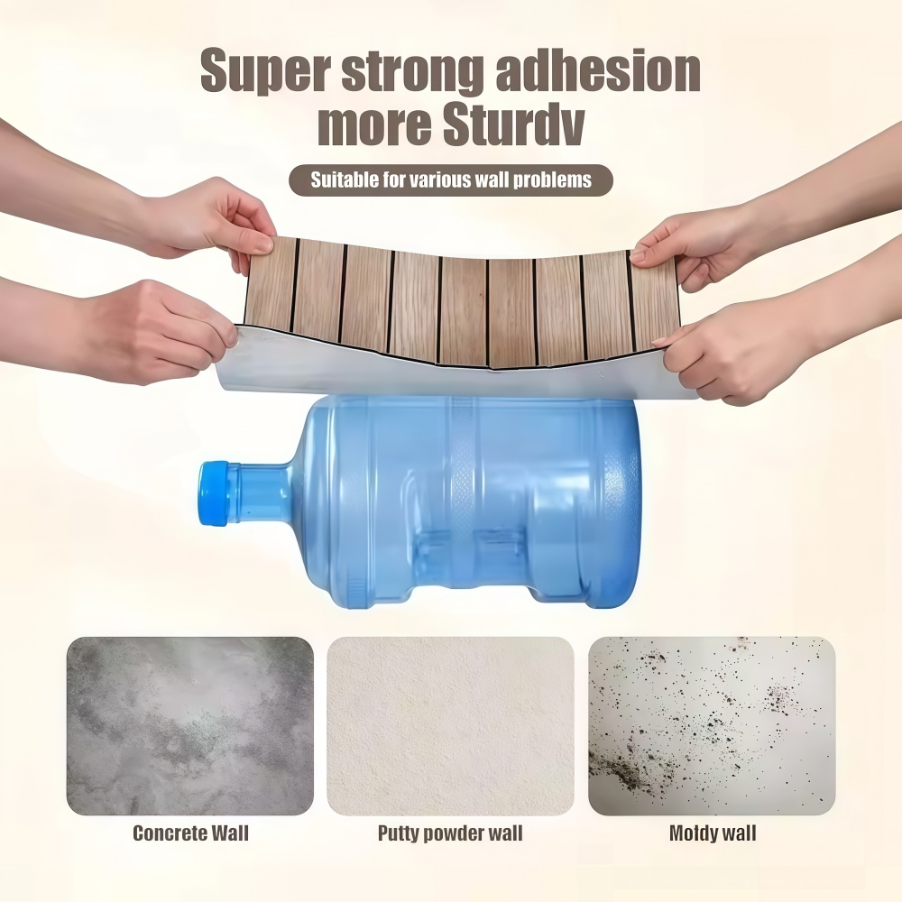 10 個グリル 3D ウォールステッカー部屋の装飾木目調自己 - Pvc Panel Background のレビューと価格