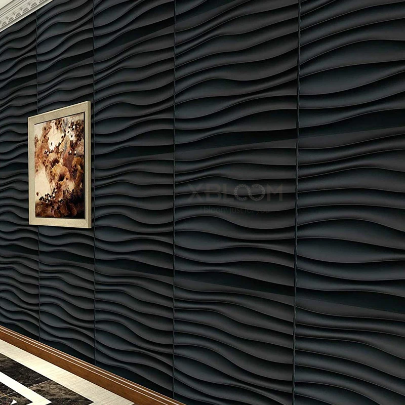 12枚入り、50x50cm、シャンパンゴールド色の3Dウォー - Pvc Panel Background のレビューと価格
