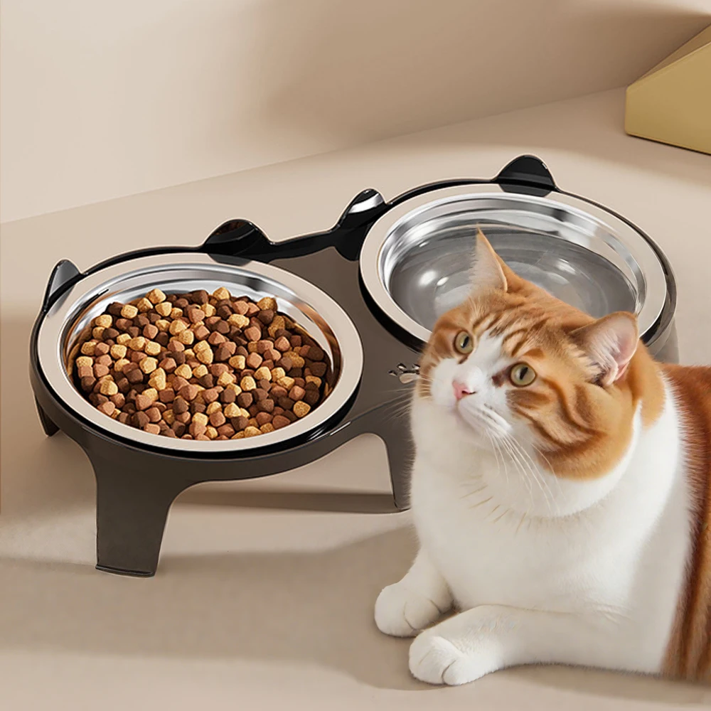 高さ調節可能な犬用・猫用食器スタンド。二重構造のステンレス製 - Royal Canin Food Medium のレビューと価格